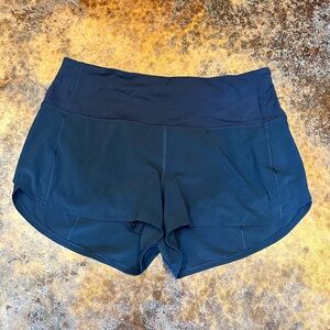 lululemon speed up high-rise lined short 2.5” true navy size 8 EUC